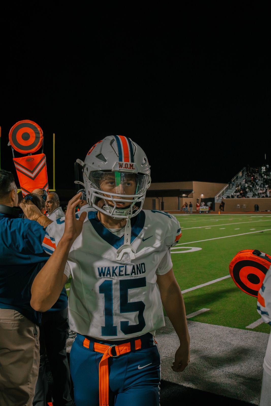 Wakeland #15 on the sideline